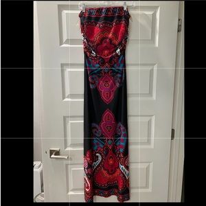 Strapless dress very flattering